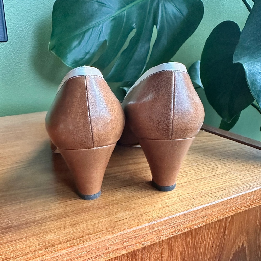 Vintage Cremieux Designer Kitten Heels - Unworn Made in Italy, Leather, size 36 - Picture 3 of 5